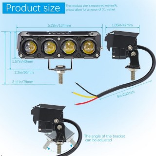 LED фар универсален 12/24V